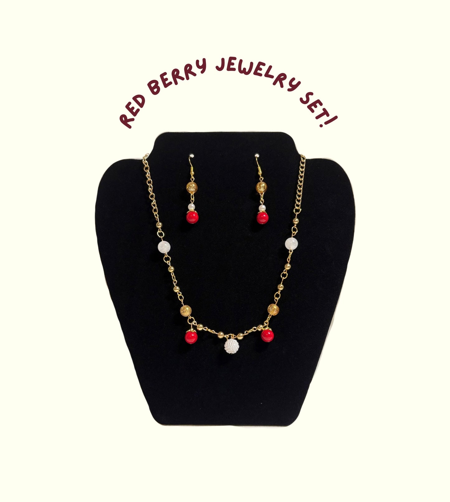 Red Berry Jewelry Set