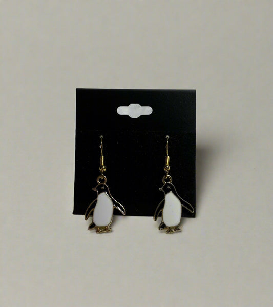 Penguin Charm Earrings