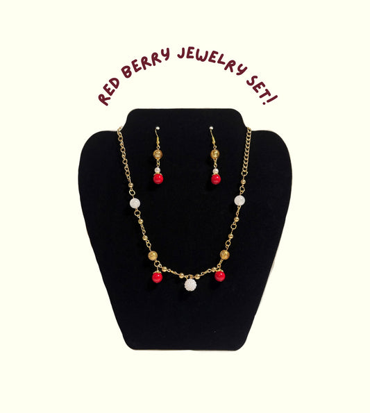 Red Berry Jewelry Set