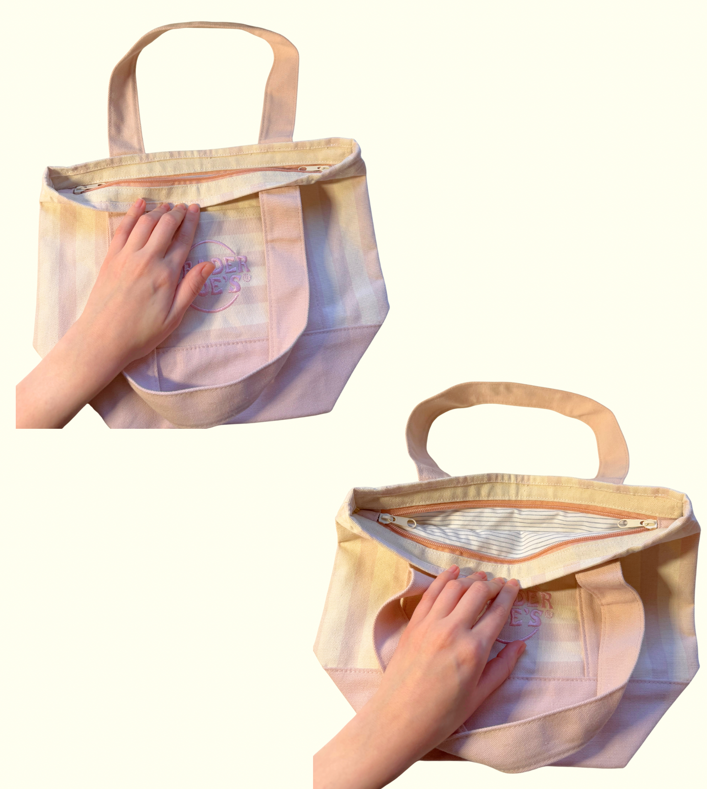 Upcycled Pink Zipper Tote!