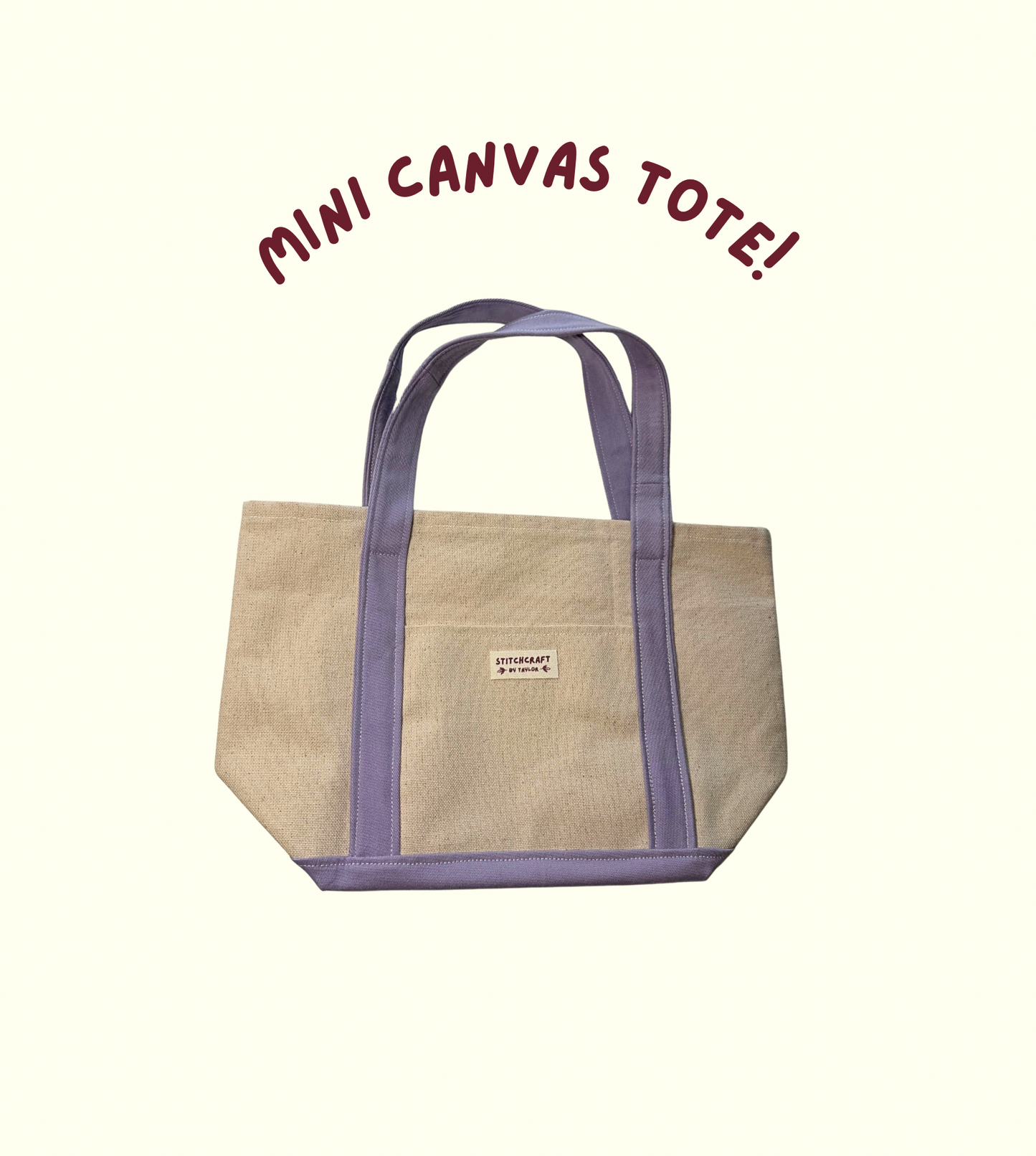 Mini Canvas Tote!