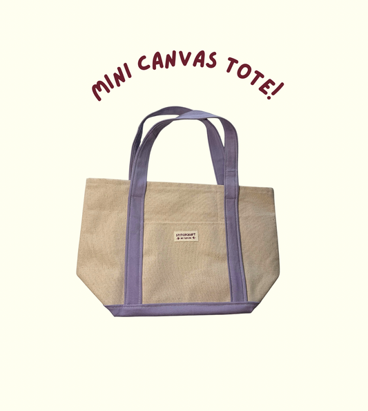Mini Canvas Tote!